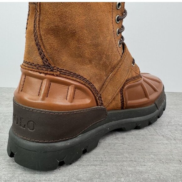 NEW POLO Ralph Lauren Men's Oslo High Waterproof Leather-Suede Boot Size 10 - Picture 4 of 6